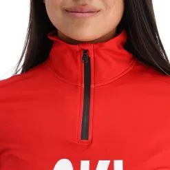 Kelly, Half Zip Midlayer Skipully Dames Rood 11 Kelly, Half Zip Midlayer Skipully Dames Rood -Ski-Jassen Winkel kelly half zip midlayer ga ski pully dames rood 22kelly106v1 BI 05