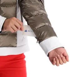 Kelly, Softshell Jacket Softshell Ski-jas Dames Goud, Wit -Ski-Jassen Winkel kelly softshell jacket ac softshell jas dames goud wit 22kelly104v4 BI 08