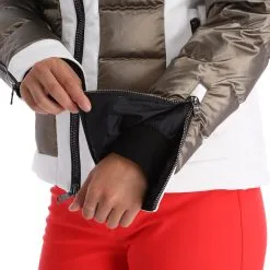 Kelly, Softshell Jacket Softshell Ski-jas Dames Goud, Wit -Ski-Jassen Winkel kelly softshell jacket ac softshell jas dames goud wit 22kelly104v4 BI 09