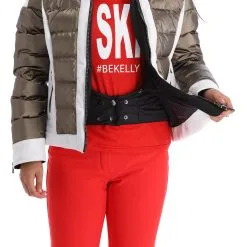 Kelly, Softshell Jacket Softshell Ski-jas Dames Goud, Wit -Ski-Jassen Winkel kelly softshell jacket ac softshell jas dames goud wit 22kelly104v4 BI 10