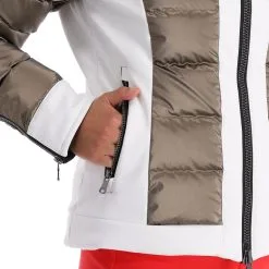 Kelly, Softshell Jacket Softshell Ski-jas Dames Goud, Wit -Ski-Jassen Winkel kelly softshell jacket ac softshell jas dames goud wit 22kelly104v4 BI 14