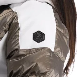 Kelly, Softshell Jacket Softshell Ski-jas Dames Goud, Wit -Ski-Jassen Winkel kelly softshell jacket ac softshell jas dames goud wit 22kelly104v4 BI 16