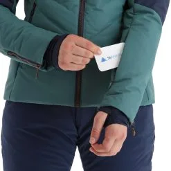 Kilpi, Alisia-W Ski-jas Grote Maten Dames Dark Groen -Ski-Jassen Winkel kilpi alisia w aa jas gevoerd plus size dames dark groen 22kilpi126v1 BI 07