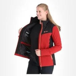 Kilpi, Flip-W Ski-jas Dames Dark Rood 15 Kilpi, Flip-W Ski-jas Dames Dark Rood -Ski-Jassen Winkel kilpi flip w aa jas gevoerd dames dark rood AA21kil123b BI 05