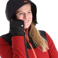 Kilpi, Flip-W Ski-jas Dames Dark Rood 16 Kilpi, Flip-W Ski-jas Dames Dark Rood -Ski-Jassen Winkel kilpi flip w aa jas gevoerd dames dark rood AA21kil123b BI 06