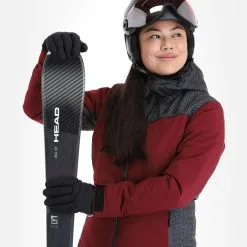 Kilpi, Flip-W Ski-jas Grote Maten Dames Dark Rood -Ski-Jassen Winkel kilpi flip w aa jas gevoerd plus size dames dark rood 22kilpi127v1 BI 05