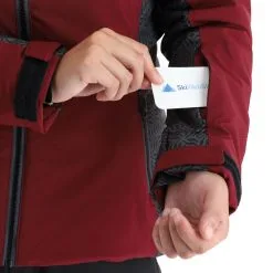 Kilpi, Flip-W Ski-jas Grote Maten Dames Dark Rood -Ski-Jassen Winkel kilpi flip w aa jas gevoerd plus size dames dark rood 22kilpi127v1 BI 08