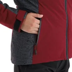 Kilpi, Flip-W Ski-jas Grote Maten Dames Dark Rood -Ski-Jassen Winkel kilpi flip w aa jas gevoerd plus size dames dark rood 22kilpi127v1 BI 11