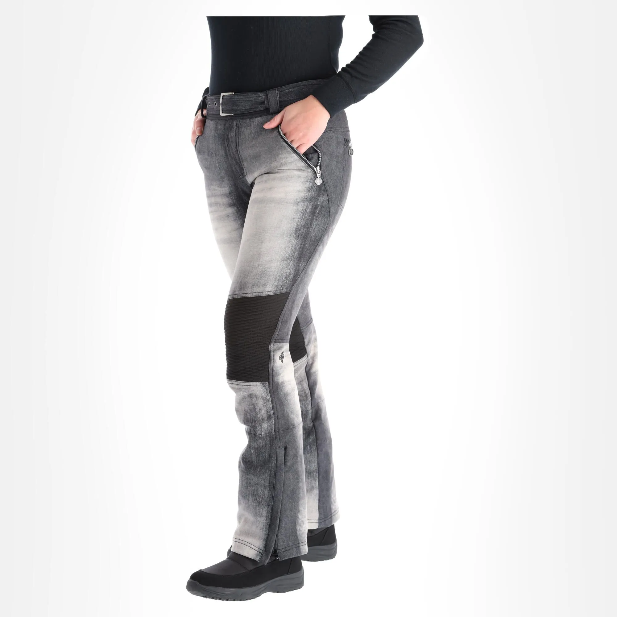 Kilpi, Jeanso-W Softshell Skibroek Dames Zwart 3 Kilpi, Jeanso-W Softshell Skibroek Dames Zwart