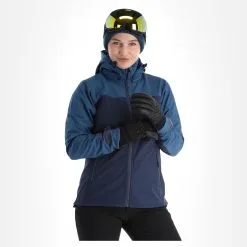 Kilpi, Ravia-W Softshell Ski-jas Dames Dark Blauw 13 Kilpi, Ravia-W Softshell Ski-jas Dames Dark Blauw -Ski-Jassen Winkel kilpi ravia w ac softshell jas dames dark blauw 22kilpi109v1 BI 04