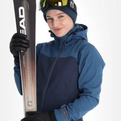 Kilpi, Ravia-W Softshell Ski-jas Dames Dark Blauw 14 Kilpi, Ravia-W Softshell Ski-jas Dames Dark Blauw -Ski-Jassen Winkel kilpi ravia w ac softshell jas dames dark blauw 22kilpi109v1 BI 05