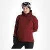 Kilpi, Ravia-W Softshell Ski-jas Dames Dark Rood 2 Kilpi, Ravia-W Softshell Ski-jas Dames Dark Rood -Ski-Jassen Winkel kilpi ravia w ac softshell jas dames dark rood 22kilpi109v4 BI 02