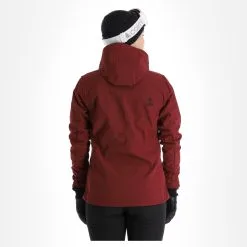 Kilpi, Ravia-W Softshell Ski-jas Dames Dark Rood -Ski-Jassen Winkel kilpi ravia w ac softshell jas dames dark rood 22kilpi109v4 BI 03