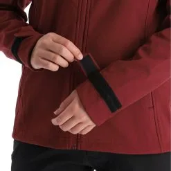 Kilpi, Ravia-W Softshell Ski-jas Dames Dark Rood -Ski-Jassen Winkel kilpi ravia w ac softshell jas dames dark rood 22kilpi109v4 BI 09