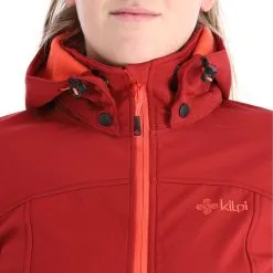 Kilpi, Ravia-W Softshell Ski-jas Dames Dark Rood -Ski-Jassen Winkel kilpi ravia w ac softshell jas dames dark rood AC21kil124d BI 06