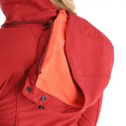 Kilpi, Ravia-W Softshell Ski-jas Dames Dark Rood -Ski-Jassen Winkel kilpi ravia w ac softshell jas dames dark rood AC21kil124d BI 08
