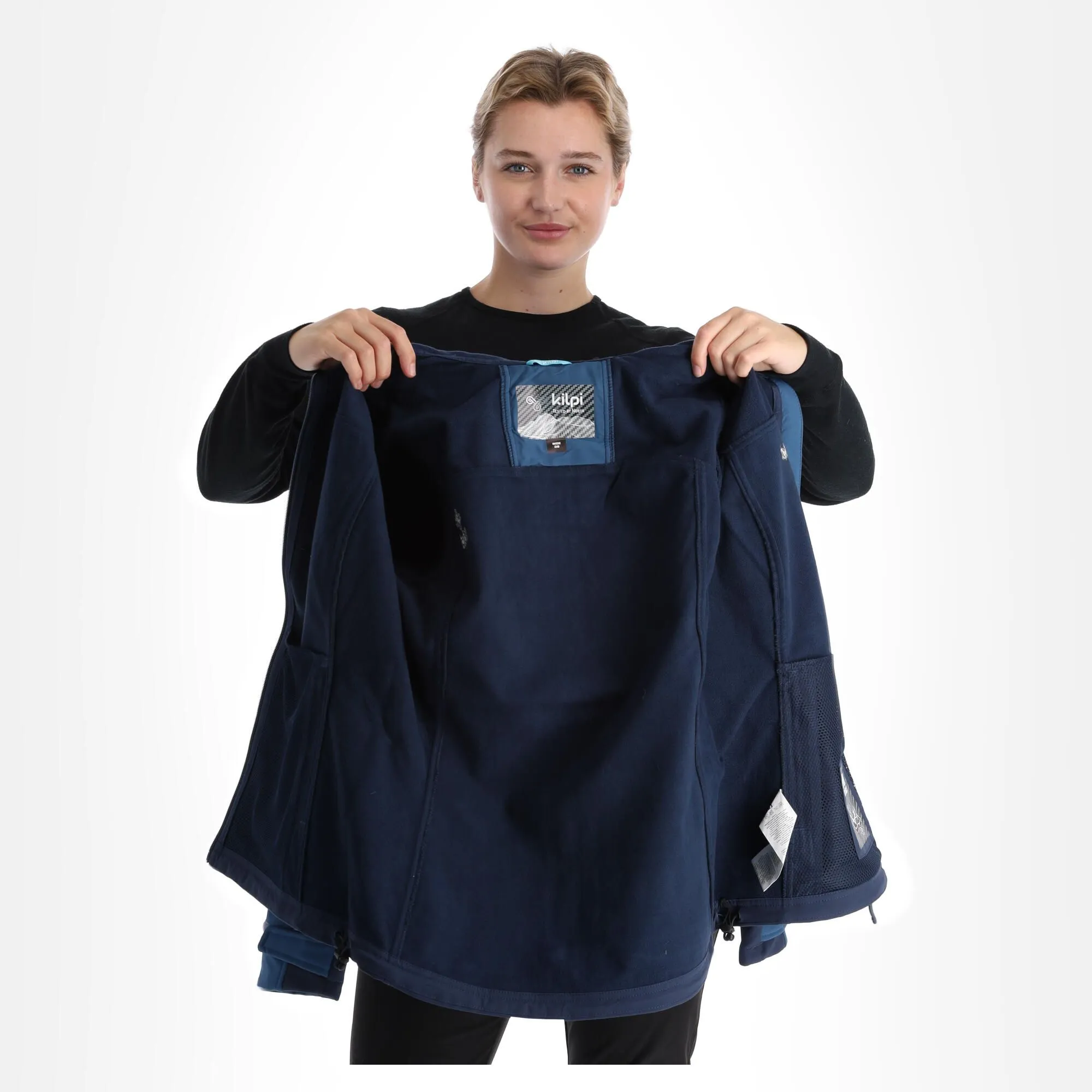 Kilpi, Ravia-W Softshell Ski-jas Grote Maten Dames Dark Blauw 7 Kilpi, Ravia-W Softshell Ski-jas Grote Maten Dames Dark Blauw - Afbeelding 5