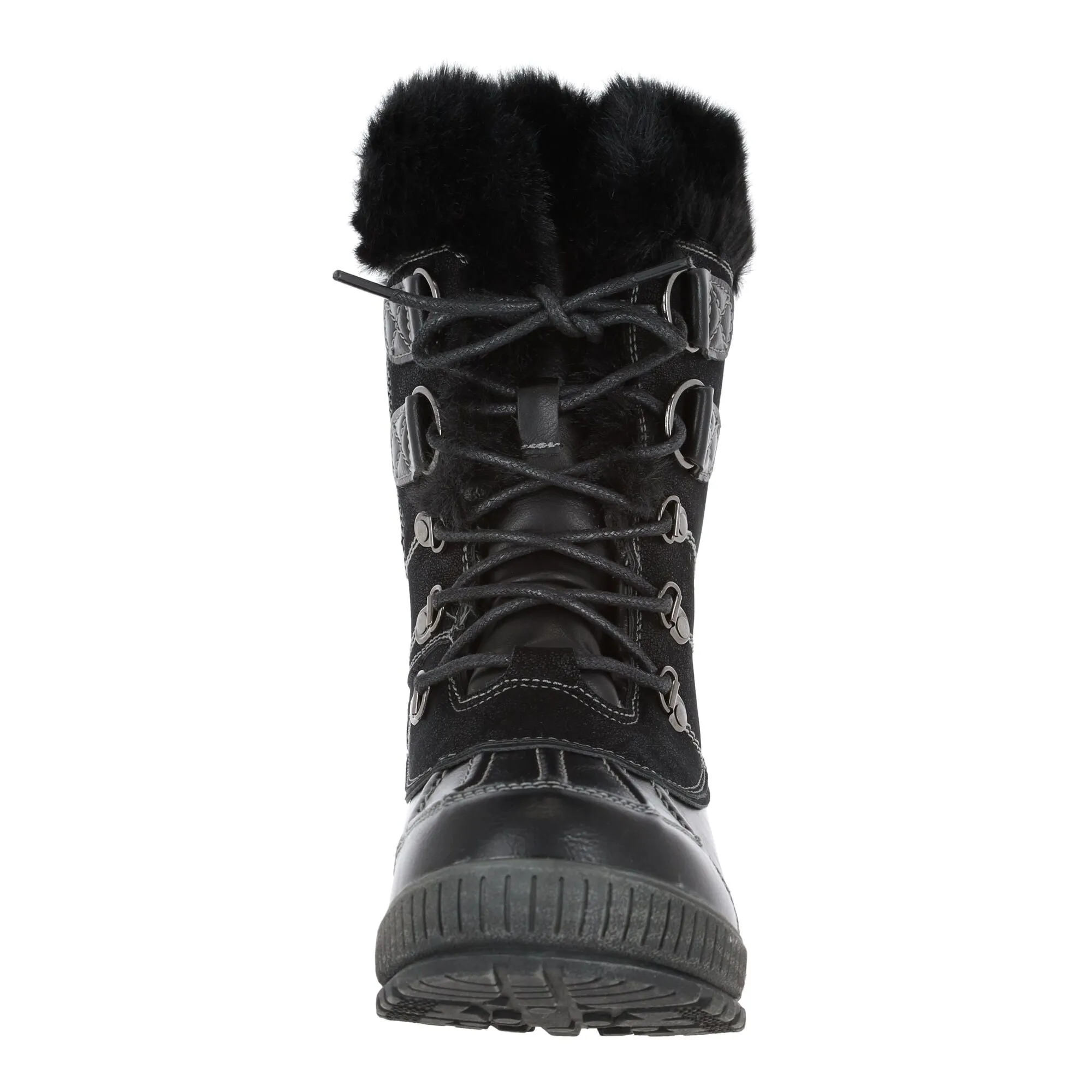Kimberfeel, Delmos Snowboots Dames Charcoal Zwart 3 Kimberfeel, Delmos Snowboots Dames Charcoal Zwart
