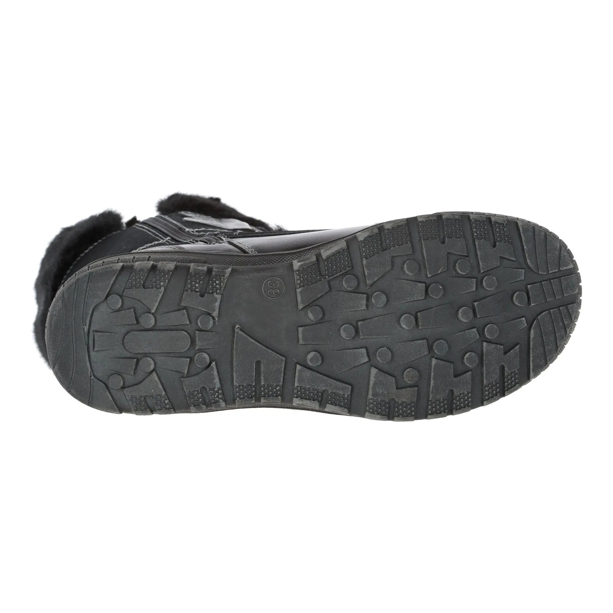 Kimberfeel, Delmos Snowboots Dames Charcoal Zwart 6 Kimberfeel, Delmos Snowboots Dames Charcoal Zwart - Afbeelding 4