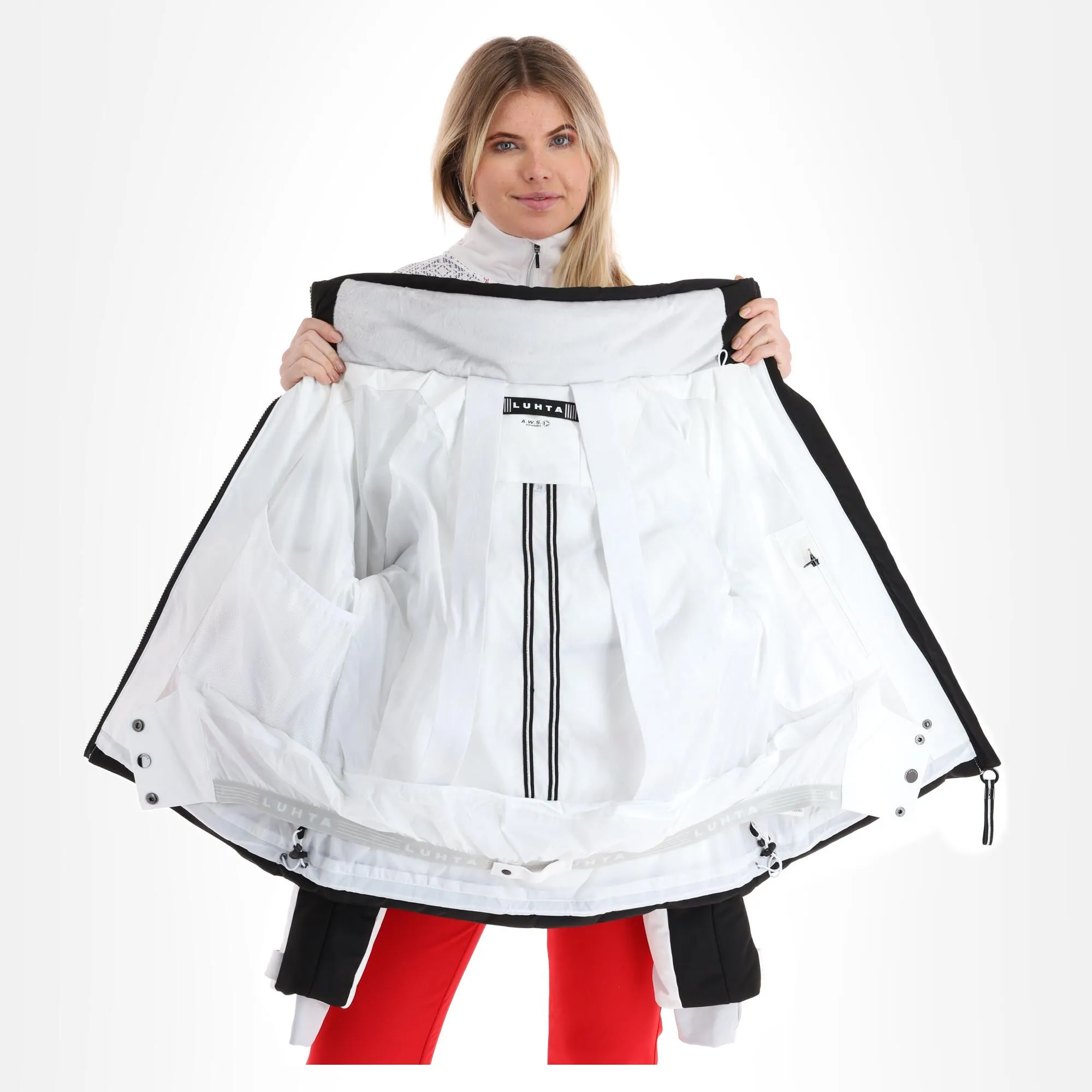 Luhta, Hallela Ski-jas Dames Optic Wit 9 Luhta, Hallela Ski-jas Dames Optic Wit - Afbeelding 7