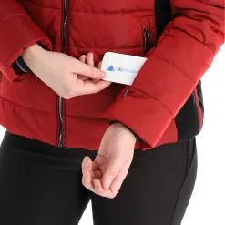 Luhta, Lainiotunturi Ski-jas Dames CRANBERRY Rood -Ski-Jassen Winkel luhta lainiotunturi aa jas gevoerd dames cranberry rood AA21luh104d BI 08