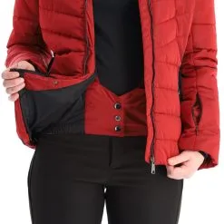 Luhta, Lainiotunturi Ski-jas Dames CRANBERRY Rood -Ski-Jassen Winkel luhta lainiotunturi aa jas gevoerd dames cranberry rood AA21luh104d BI 09