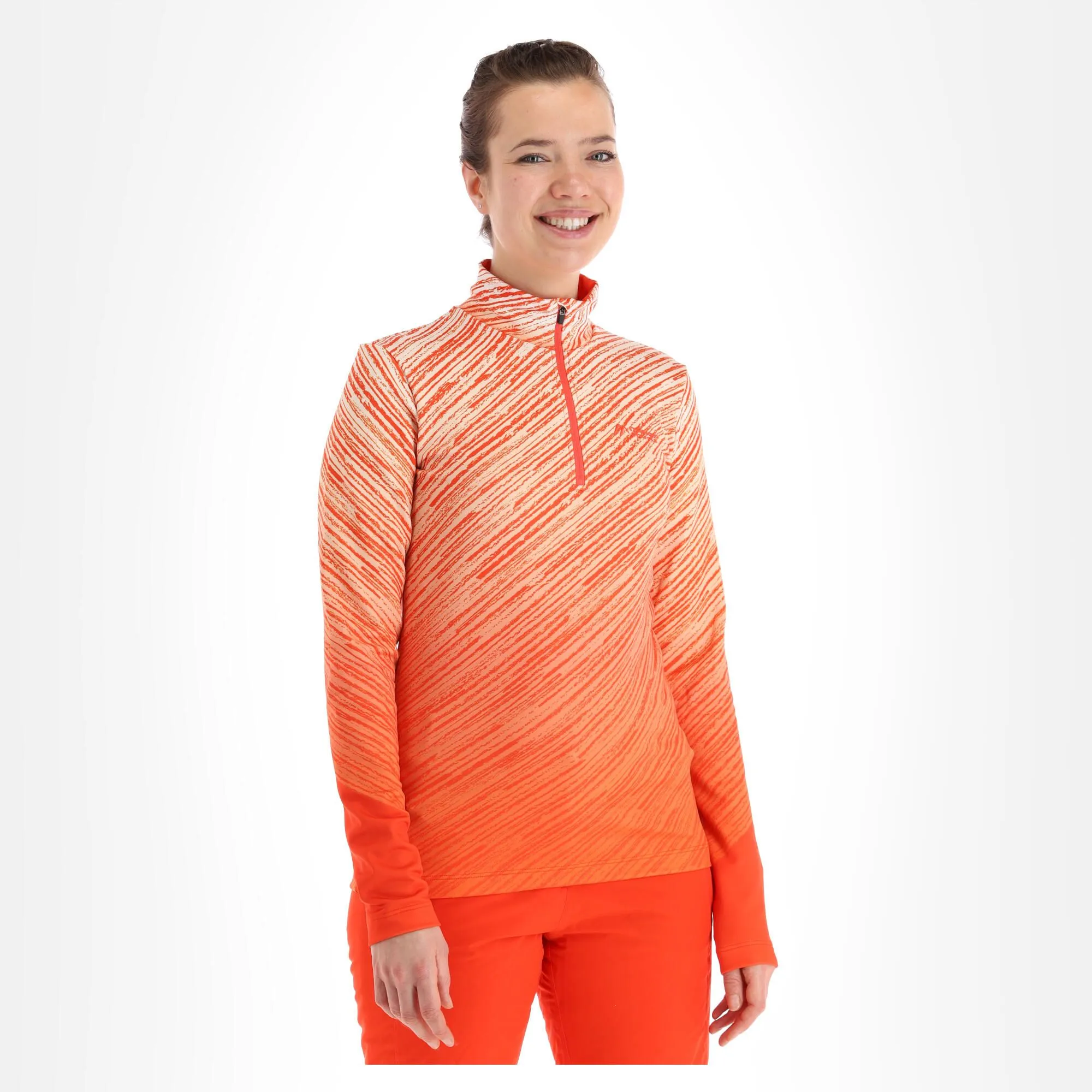 Maier Sports, Choralpe Skipully Dames Siren Print Rood 5 Maier Sports, Choralpe Skipully Dames Siren Print Rood - Afbeelding 3