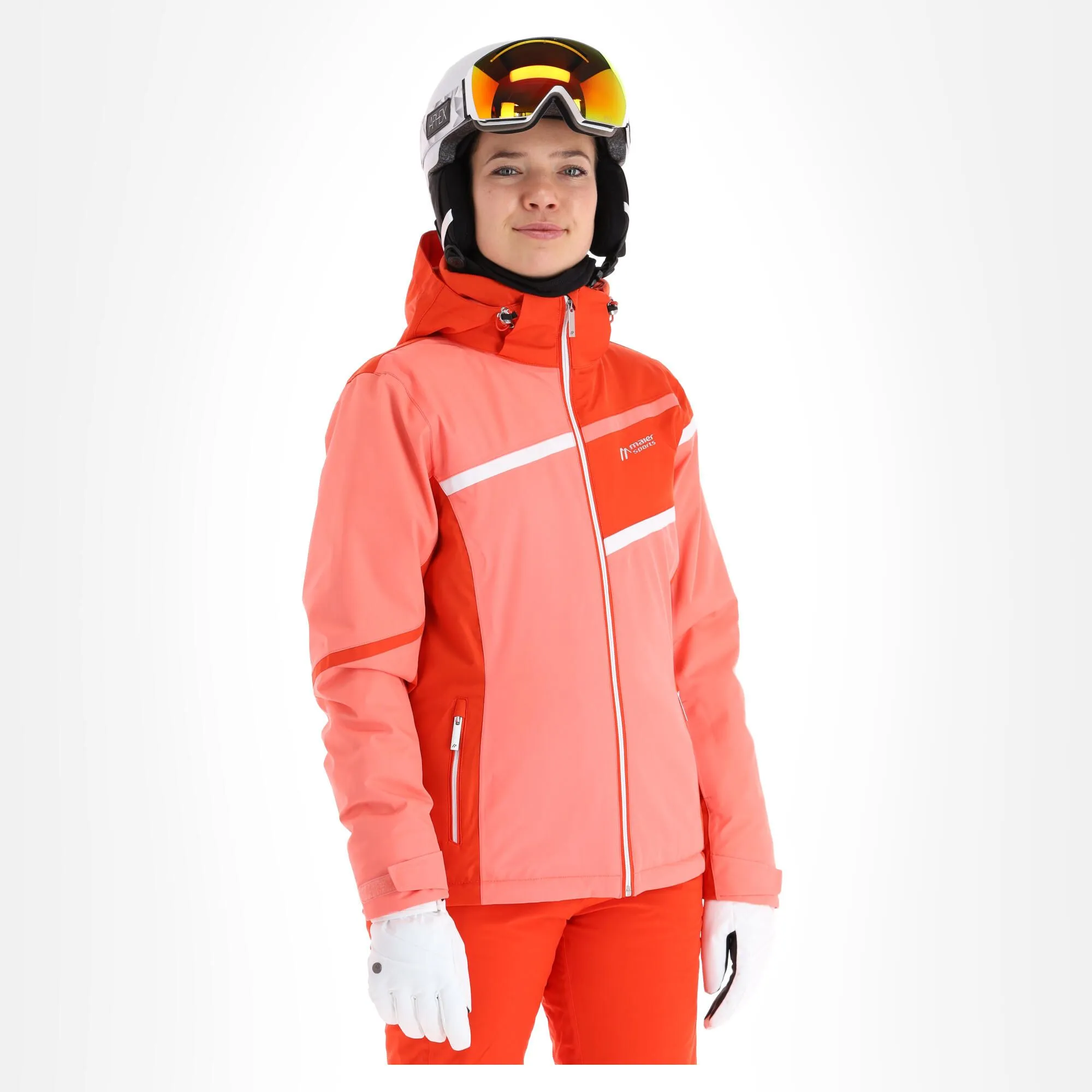 Maier Sports, Rendlspitze Ski-jas Dames Coral Rood 5 Maier Sports, Rendlspitze Ski-jas Dames Coral Rood - Afbeelding 3