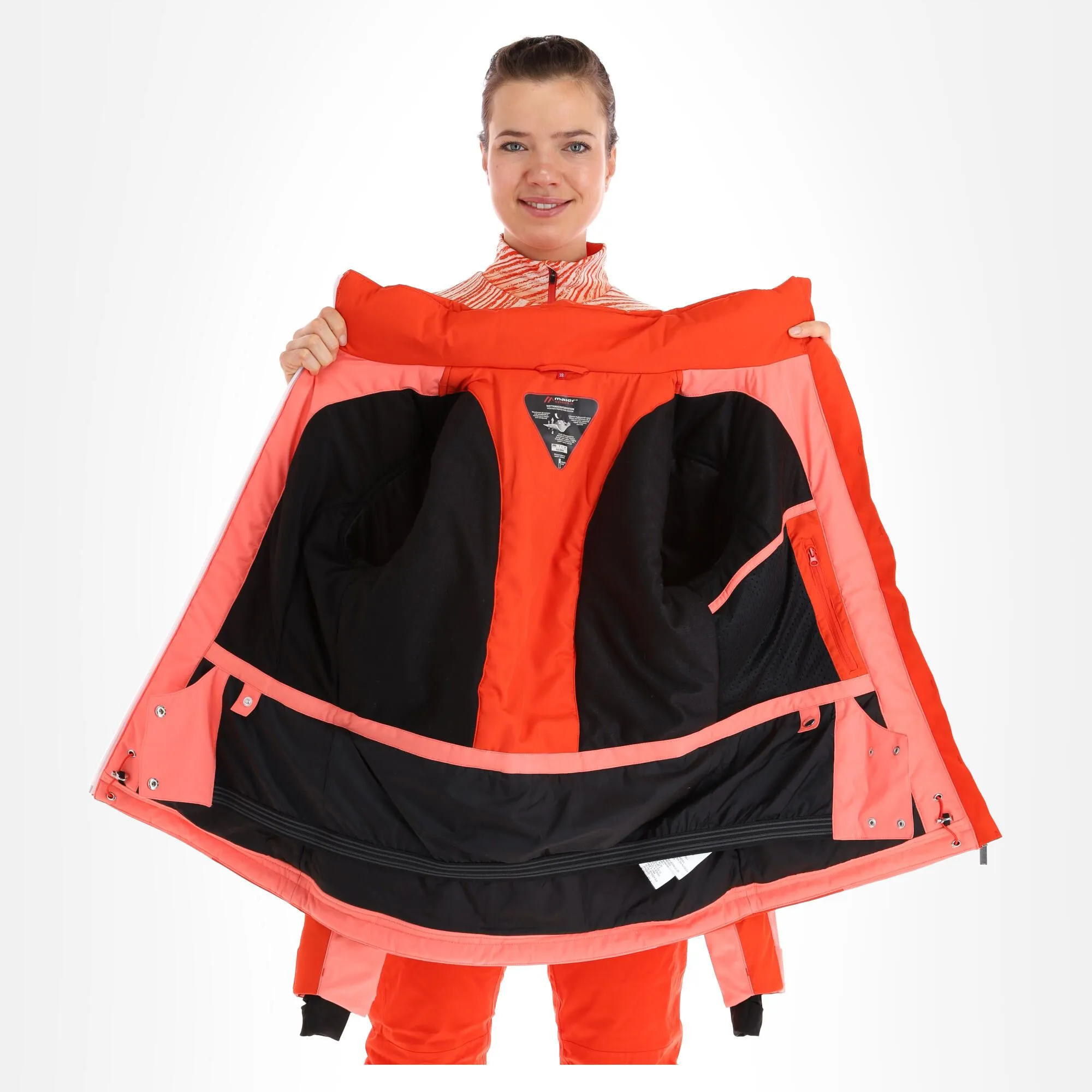 Maier Sports, Rendlspitze Ski-jas Dames Coral Rood 7 Maier Sports, Rendlspitze Ski-jas Dames Coral Rood - Afbeelding 5