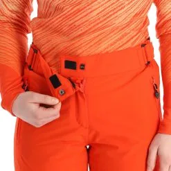 Maier Sports, Vroni Slim Skibroek Kort Model Dames Siren Rood -Ski-Jassen Winkel maier sports vroni slim ba skibroek gevoerd short model dames 22maier207v2 BI 05