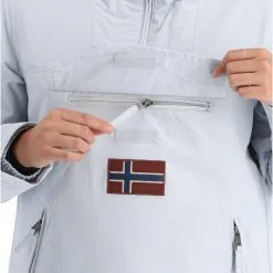Napapijri, Rainforest W Pocket 4 (2022/2023) Winter Anorak Dames Glacier Grijs -Ski-Jassen Winkel napapijri rainforest w pocket 4 2022 2023 af anorak dames glacier 22napap108v1 BI 08