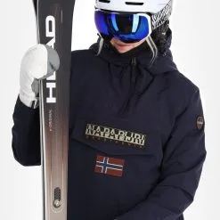 Napapijri, Rainforest W Pocket 4 (2022/2023) Winter Anorak Dames Marine Blauw -Ski-Jassen Winkel napapijri rainforest w pocket 4 af anorak dames marine blauw 22napap108v4 BI 05