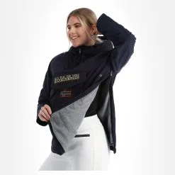 Napapijri, Rainforest W Pocket 4 (2022/2023) Winter Anorak Dames Marine Blauw -Ski-Jassen Winkel napapijri rainforest w pocket 4 af anorak dames marine blauw 22napap108v4 BI 06