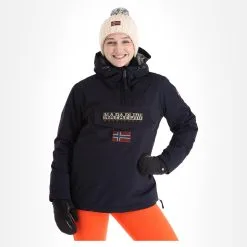 Napapijri, Rainforest W Winter 5 (2022/2023) Winter Anorak Dames Marine Blauw -Ski-Jassen Winkel napapijri rainforest w winter 5 af anorak dames marine blauw 22napap107v6 BI 04