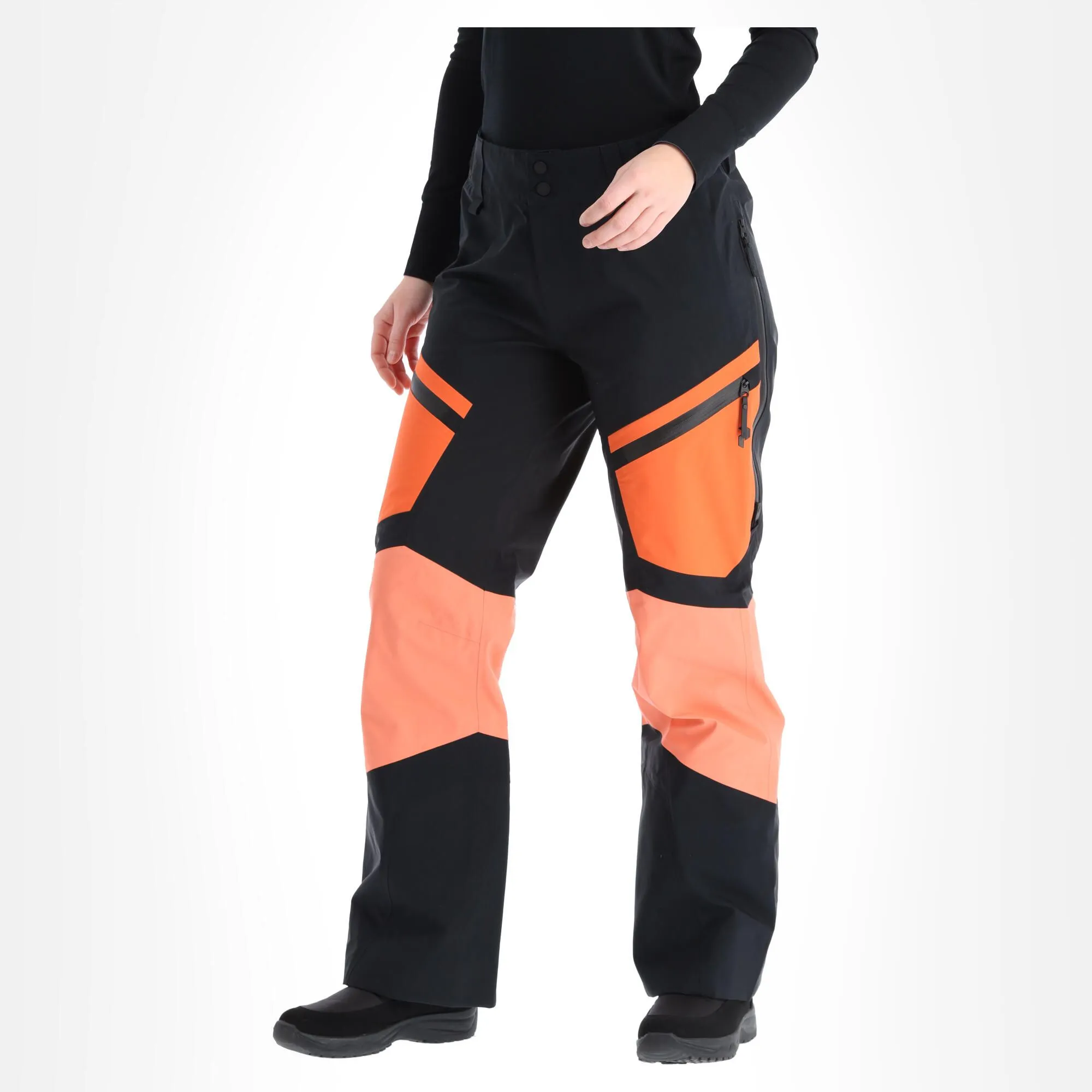 Peak Performance, Gravity Pants Hardshell Skibroek Slim Fit Dames Zeal Oranje 3 Peak Performance, Gravity Pants Hardshell Skibroek Slim Fit Dames Zeal Oranje