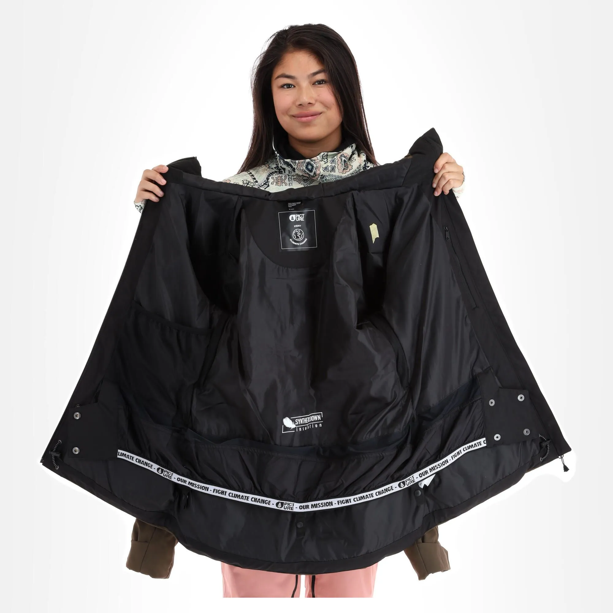 Picture, Lement Jkt Ski-jas Dames Dark Army Groen 7 Picture, Lement Jkt Ski-jas Dames Dark Army Groen - Afbeelding 5