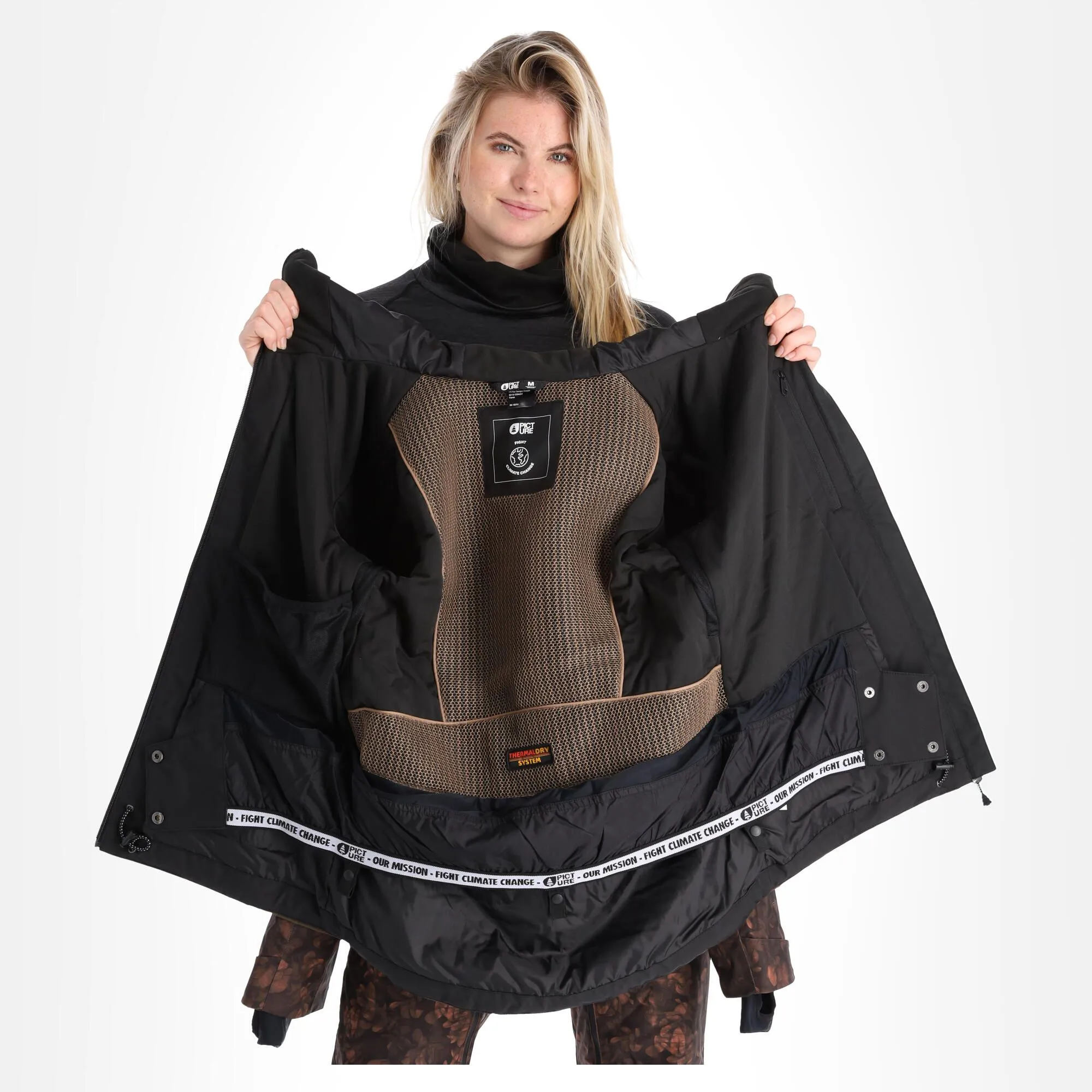 Picture, Seen Jkt Ski-jas Dames Iberis Print Bruin 6 Picture, Seen Jkt Ski-jas Dames Iberis Print Bruin - Afbeelding 4