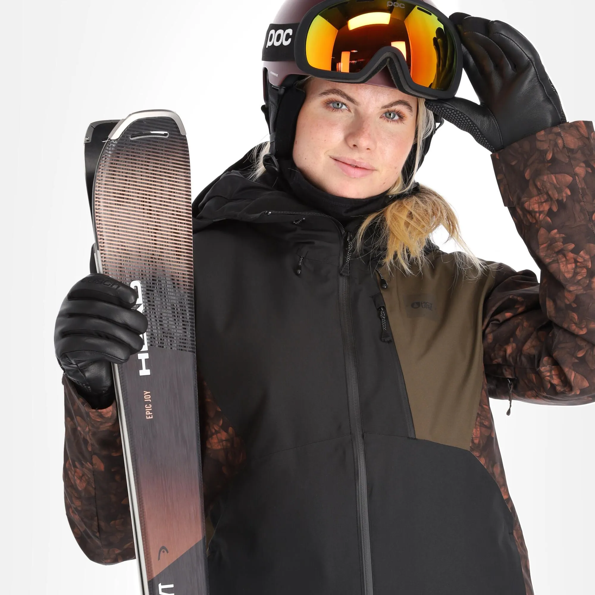 Picture, Seen Jkt Ski-jas Dames Iberis Print Bruin 7 Picture, Seen Jkt Ski-jas Dames Iberis Print Bruin - Afbeelding 5