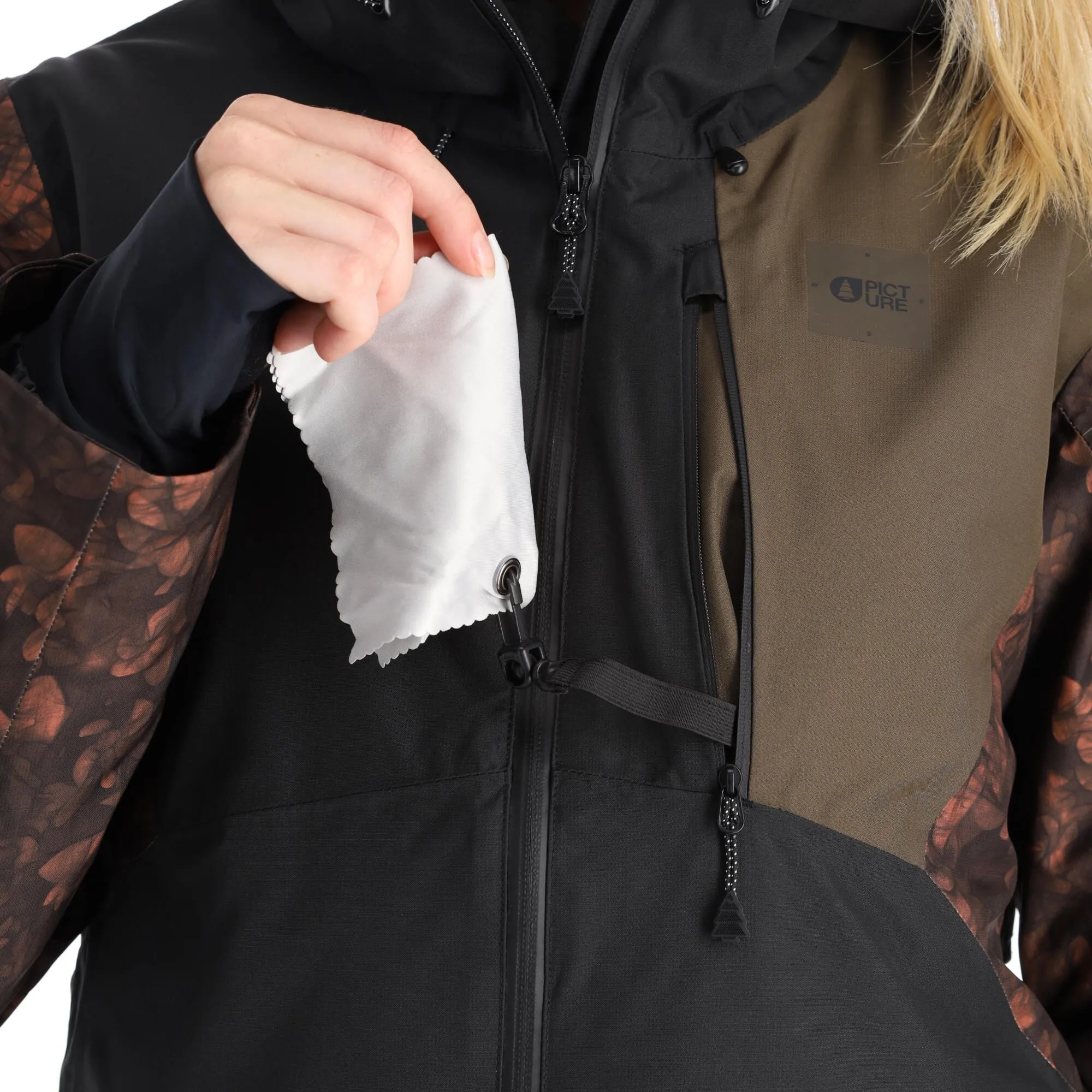 Picture, Seen Jkt Ski-jas Dames Iberis Print Bruin 10 Picture, Seen Jkt Ski-jas Dames Iberis Print Bruin - Afbeelding 8