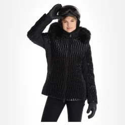 Poivre Blanc, Hybrid Ski Jacket Ski-jas Dames Glow Zwart -Ski-Jassen Winkel poivre blanc hybrid ski jacket aa jas gevoerd dames glow zwart 22poivr105v2 BI 04