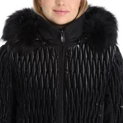 Poivre Blanc, Hybrid Ski Jacket Ski-jas Dames Glow Zwart -Ski-Jassen Winkel poivre blanc hybrid ski jacket aa jas gevoerd dames glow zwart 22poivr105v2 BI 10