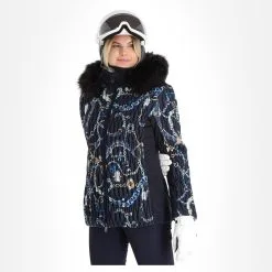 Poivre Blanc, Hybrid Ski Jacket Ski-jas Dames Jewelry Gothic Blauw -Ski-Jassen Winkel poivre blanc hybrid ski jacket aa jas gevoerd dames jewelry 22poivr106v1 BI 02