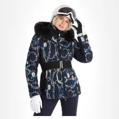 Poivre Blanc, Hybrid Ski Jacket Ski-jas Dames Jewelry Gothic Blauw