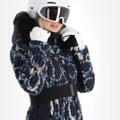 Poivre Blanc, Hybrid Ski Jacket Ski-jas Dames Jewelry Gothic Blauw -Ski-Jassen Winkel poivre blanc hybrid ski jacket aa jas gevoerd dames jewelry 22poivr106v1 BI 08