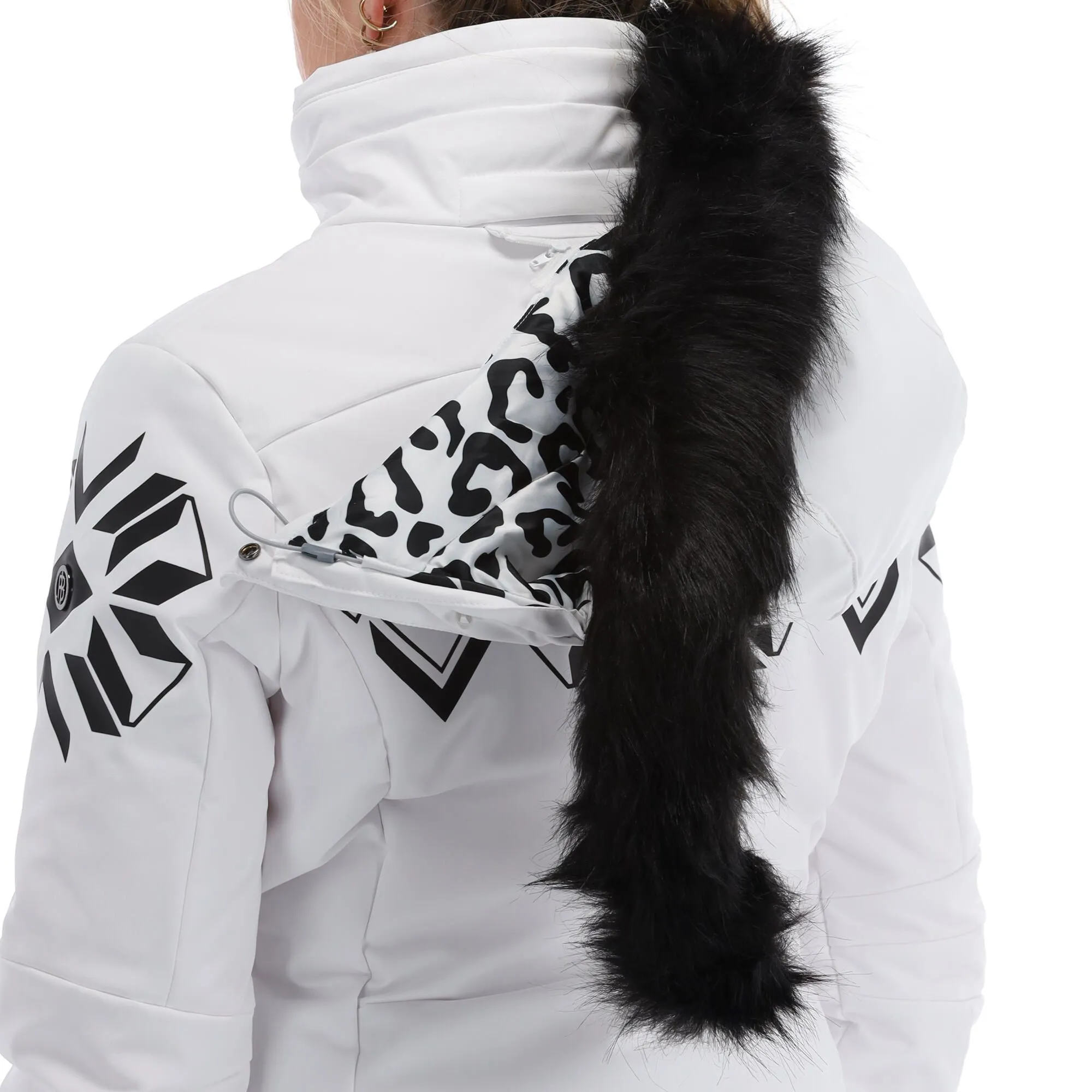 Poivre Blanc, Stretch Ski Jacket Ski-jas Dames Fancy Wit 12 Poivre Blanc, Stretch Ski Jacket Ski-jas Dames Fancy Wit - Afbeelding 10