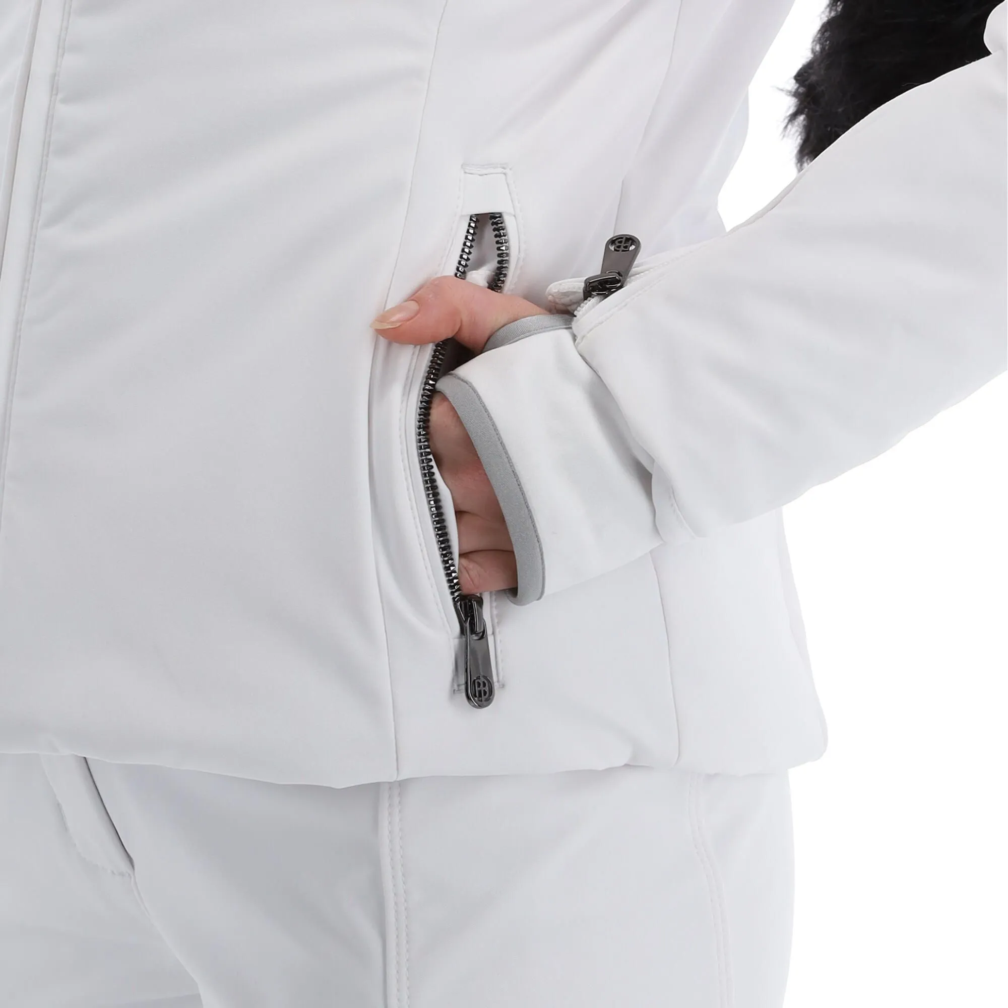 Poivre Blanc, Stretch Ski Jacket Ski-jas Dames Fancy Wit 14 Poivre Blanc, Stretch Ski Jacket Ski-jas Dames Fancy Wit - Afbeelding 12