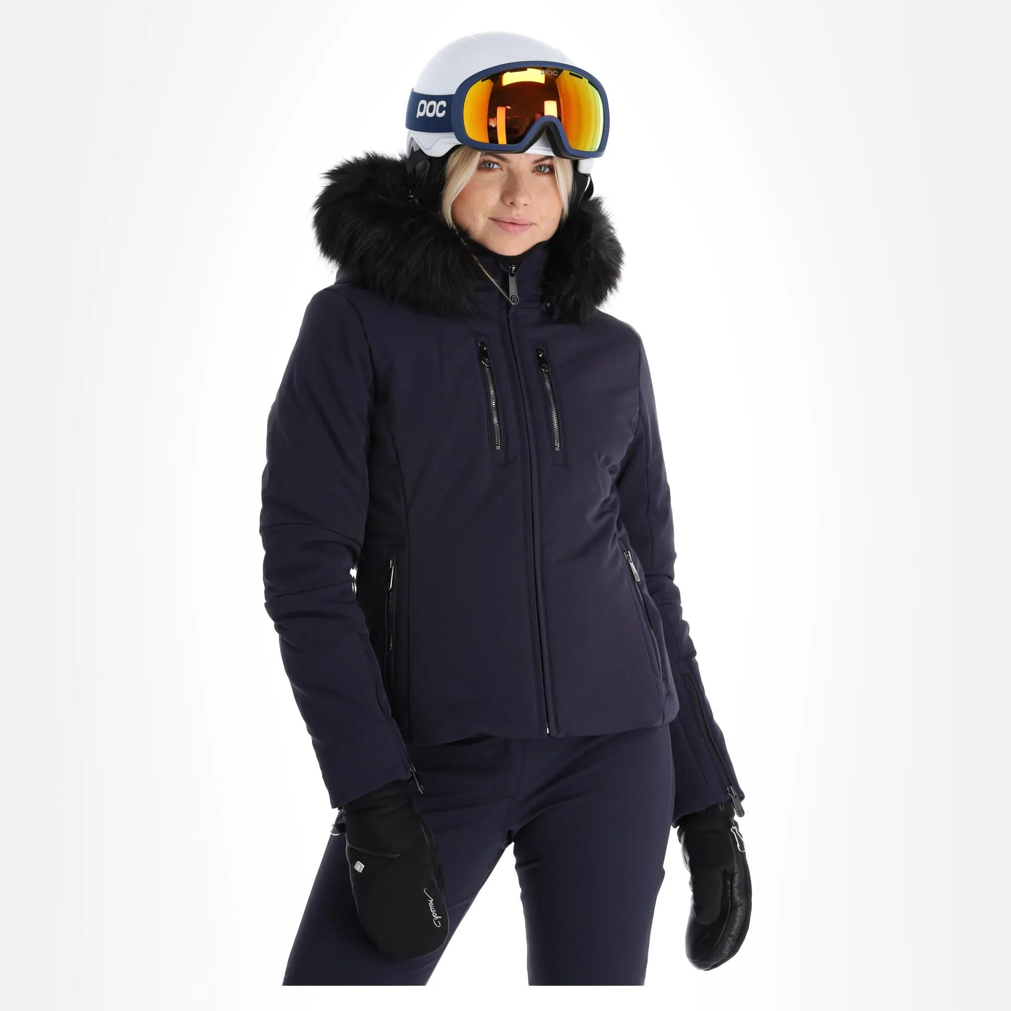 Poivre Blanc, Stretch Ski Jacket Ski-jas Dames Gothic Blauw 3 Poivre Blanc, Stretch Ski Jacket Ski-jas Dames Gothic Blauw