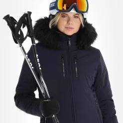 Poivre Blanc, Stretch Ski Jacket Ski-jas Dames Gothic Blauw 18 Poivre Blanc, Stretch Ski Jacket Ski-jas Dames Gothic Blauw -Ski-Jassen Winkel poivre blanc stretch ski jacket aa jas gevoerd dames gothic blauw 22poivr101v1 BI 05