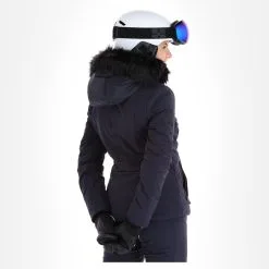 Poivre Blanc, Stretch Ski Jacket Ski-jas Dames Gothic Blauw 16 Poivre Blanc, Stretch Ski Jacket Ski-jas Dames Gothic Blauw -Ski-Jassen Winkel poivre blanc stretch ski jacket aa jas gevoerd dames gothic blauw 22poivr104v2 BI 03