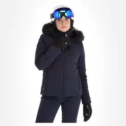 Poivre Blanc, Stretch Ski Jacket Ski-jas Dames Gothic Blauw 17 Poivre Blanc, Stretch Ski Jacket Ski-jas Dames Gothic Blauw -Ski-Jassen Winkel poivre blanc stretch ski jacket aa jas gevoerd dames gothic blauw 22poivr104v2 BI 04